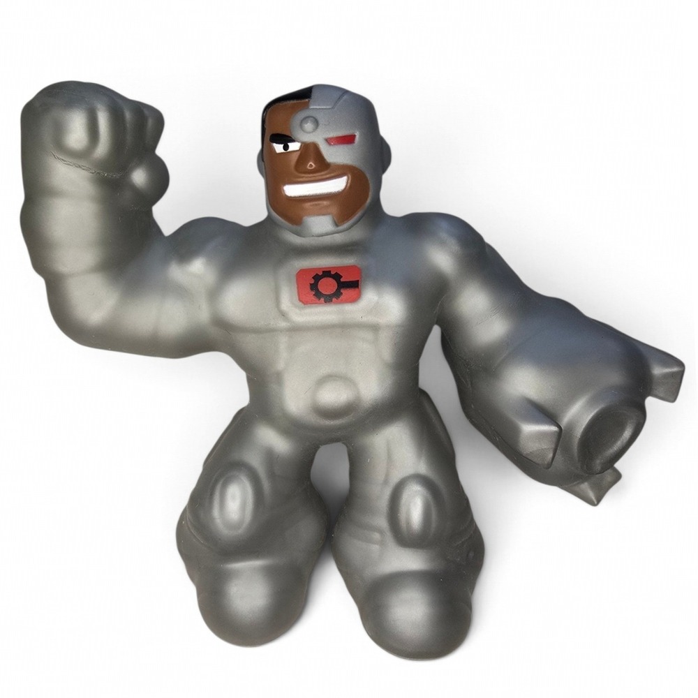 Heroes of Goo Jit Zu DC Cyborg Series 2 Super Crunchy 2021 Figure Silver Toy